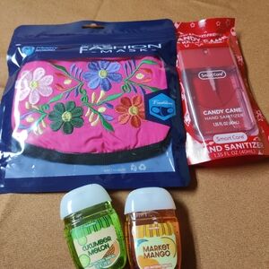 Hand Sanitizer Set And Face Mask New  Four Piece Set,